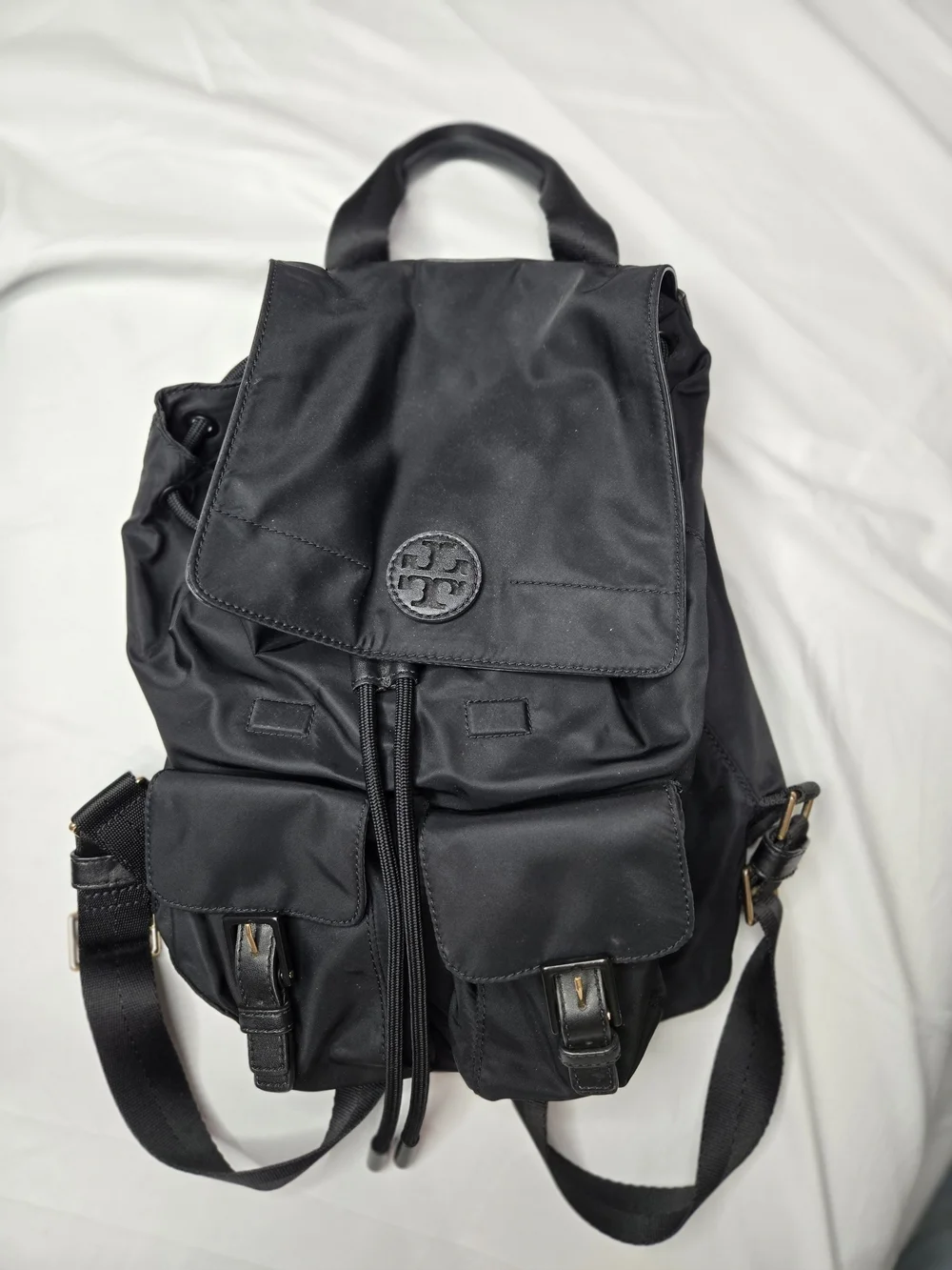 Tory Burch | Bags | Tory Burch Black Nylon Backpack Classic  display picture 3